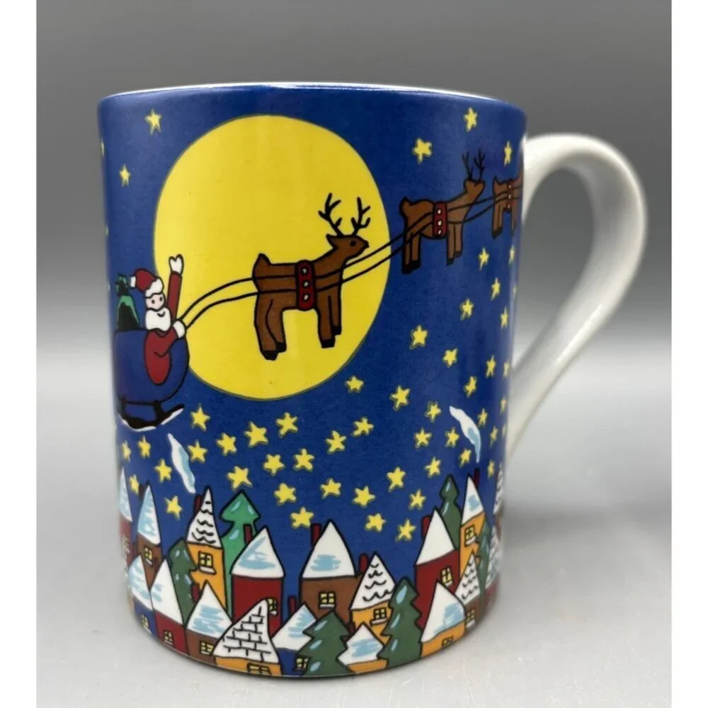 Save The Children Ceramic Mug Santa‎ Reindeer Design 